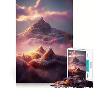 Puzzle da 1000 pezzi con splendido paesaggio fantasy,decorazione elegante e compatta,attività stimolante per la mente,momento di relax e divertimento,regalo di Natale (50x75cm)