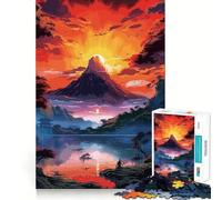 Puzzle da 1000 pezzi con splendido paesaggio giapponese,gioco di logica e incastri precisi,ideale per momenti di relax e divertimento,perfetto come regalo di Natale (50x75cm)
