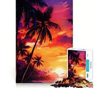 Puzzle da 1000 pezzi con splendido panorama e tramonto,decorazione a incastro,gioco per la concentrazione mentale,gioco per momenti di relax,regalo di compleanno (38x52cm)