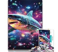 Puzzle da 1000 pezzi con squali colorati per adolescenti, 1000 pezzi, Relax Games è l'ideale come regalo per tutta la famiglia, 26x38cm