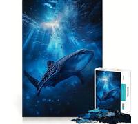 Puzzle da 1000 pezzi con squalo balena e oceano,ideale per ragazzi,stimolante per la mente Incastri precisi,senza spazi vuoti Attività rilassante di gruppo al chiuso (38x26cm)