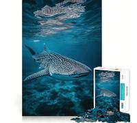 Puzzle da 1000 pezzi con squalo balena e soggetto subacqueo per adolescenti,gioco di memoria,incastro perfetto,nessun pezzo si stacca,ideale per i viaggi,gioco per allenare la mente,regalo (50x75cm)