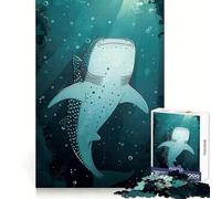 Puzzle da 1000 pezzi con squalo balena nell'oceano per adulti, stimola la mente, allevia lo stress e crea un'atmosfera divertente Bordi precisi Un regalo perfetto (38x26cm)