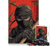 Puzzle da 1000 pezzi con stampa artistica di un guerriero ninja per adolescenti giocattolo che stimola la logica e allevia la tensione con bordi di qualità ideale come regalo di Babbo Natale (38x52cm)