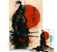 Puzzle da 1000 pezzi con stampa artistica di un guerriero samurai, per adulti Un gioco divertente e stimolante da fare insieme Taglio preciso per un'esposizione artistica (38x52cm)