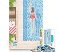 Puzzle da 1000 pezzi con stampa della Costa Azzurra,gioco di precisione,attività per la mente,divertimento per il tempo libero,regalo di compleanno (50x75cm)