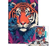 Puzzle da 1000 pezzi con stampa Risograph raffigurante animali difficile e stimolante decorazione per la casa gioco interattivo per ragazzi dai 14 anni in su (38x52cm)