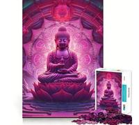 Puzzle da 1000 pezzi con statua di Buddha, ideale per ragazzi, gioco di abilità mentale, divertimento e assemblaggio, design elegante 50x75cm