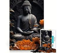 Puzzle da 1000 pezzi con statua di Buddha spirituale per ragazzi, stimolante per la mente, ideale per il tempo libero, con bordi precisi e un regalo premuroso 38x52cm