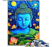 Puzzle da 1000 pezzi con statue di Buddha, per adulti, intrattenimento rilassante, perfetto regalo di Natale e decorazione per la casa (dimensioni 26x38cm)