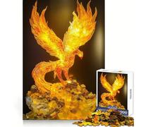 Puzzle da 1000 pezzi con statuetta della fenice della prosperità per adulti, gioco di logica, divertimento in casa, bordi precisi, oggetto da collezione 50x75cm