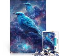 Puzzle da 1000 pezzi con taglio di precisione “Stelle della galassia Blue Bird” Fatto di carta，per e da 14 anni in su Gioco impegnativo Regali di giochi impegnativi。misurare：26x38cm