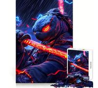 Puzzle da 1000 pezzi con tartaruga samurai e guerriero, 1000 pezzi per adulti, ideale per migliorare la memoria, alleviare l'ansia, assemblare e creare un'attività artistica (50x75cm)
