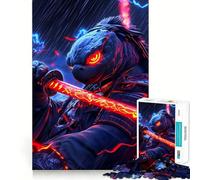 Puzzle da 1000 pezzi con tartaruga samurai e guerriero, 1000 pezzi per adulti, ideale per migliorare la memoria, alleviare l'ansia, assemblare e creare un'attività artistica (50x75cm)
