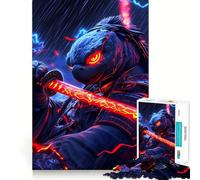 Puzzle da 1000 pezzi con tartaruga samurai e guerriero, ideale per ragazzi Migliora la memoria, è un gioco rilassante e divertente, con bordi precisi e un regalo elegante (38x52cm)