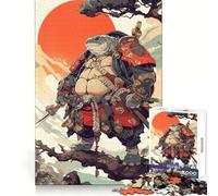 Puzzle da 1000 pezzi con tartaruga samurai per adolescenti, giocattolo antistress, taglio di alta qualità, (38x52cm)