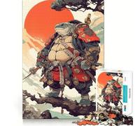 Puzzle da 1000 pezzi con tartaruga samurai per adolescenti, giocattolo antistress, taglio di alta qualità, (38x52cm)