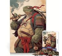 Puzzle da 1000 pezzi con tartaruga samurai per adulti, ideale per rafforzare la memoria, divertimento e svago, con bordi di qualità e design elegante (50x75cm)