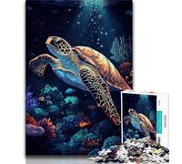Puzzle da 1000 pezzi con tartarughe marine per adulti e ragazzi 1000 pezzi gioco educativo per compleanni e Natale dai 14 anni in su (50x75cm)