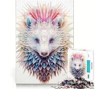 Puzzle da 1000 pezzi con tasso,geometria,gioco di assemblaggio,stimolante per la mente,rilassante,regalo di compleanno divertente (38x26cm)
