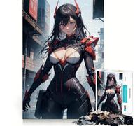 Puzzle da 1000 pezzi con tema anime cyberpunk per adolescenti,gioco di memoria,incastro perfetto,nessun pezzo che si stacca,ideale da portare in viaggio,gioco per allenare la mente,regalo (50x75cm)