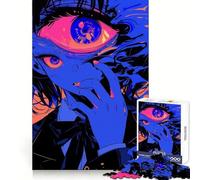 Puzzle da 1000 pezzi con tema anime "Eye Art" per adolescenti, ideale per sviluppare capacità analitiche, rilassanti e per completare i momenti di relax, perfetto come regalo di Natale (38x26cm)