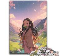 Puzzle da 1000 pezzi con tema Anime Girl per adolescenti, sfida difficile contro lo stress, migliora l'amore tra coppie (38x52cm)