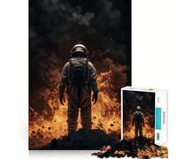 Puzzle da 1000 pezzi con tema "Astronauta e catastrofe",gioco di assemblaggio,stimolante per la mente,rilassante e divertente,ideale come regalo di compleanno (50x75cm)