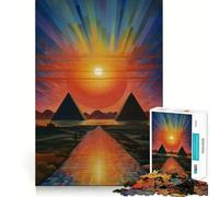 Puzzle da 1000 pezzi con tema Cairo,Egitto e Africa,taglio preciso,divertente sfida mentale,gioco per il tempo libero,compleanno,arte e divertimento (38x52cm)