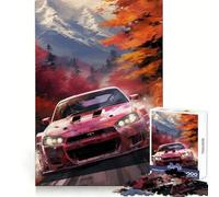 Puzzle da 1000 pezzi con tema Drift automobilistico in stile giapponese per adulti, ideale per sviluppare la memoria, per un momento di relax e tranquillità Bordi netti (38x26cm)