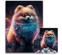 Puzzle da 1000 pezzi con tema fantasy Pomerania per adulti, rompicapo impegnativo per adolescenti, divertente serata di giochi in famiglia, 50x75CM/19,68x29,52 pollici