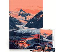 Puzzle da 1000 pezzi con tema "Ghiacciaio dell'Alaska" per adulti, ideale per stimolare la logica e il divertimento Montaggio sicuro Un regalo perfetto (38x26cm)