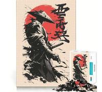 Puzzle da 1000 pezzi con tema guerriero samurai, ideale per adolescenti, per stimolare la memoria, favorire la calma e creare un'atmosfera rilassante (50x75cm)