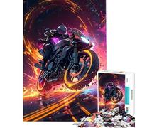 Puzzle da 1000 pezzi con tema "Moto ad alta velocità" sfida di intelligenza e creatività giocattolo avvincente per tutta la famiglia adatto anche alle coppie regalo artistico (dimensioni 50x75cm)