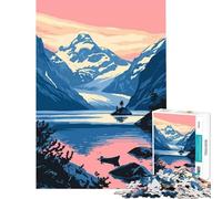 Puzzle da 1000 pezzi con tema natura dell'Alaska sfida di intelligenza e creatività gioco educativo gara di velocità regalo per compleanni (dimensioni 75x50cm)