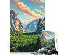 Puzzle da 1000 pezzi con tema natura e arte pop di Yosemite per ragazzi ideale per sviluppare la destrezza mentale divertimento tranquillo e taglio di alta qualità perfetto come regalo per le vacanze