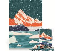 Puzzle da 1000 pezzi con tema natura e ghiacciai dell'Alaska per adulti Un gioco di logica e divertimento per il tempo libero Bordi precisi Un'ottima idea regalo (38x52cm)