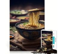Puzzle da 1000 pezzi con tema Ramen, cibo giapponese, ideale per adolescenti Puzzle intelligente per giocare in casa, taglio preciso, (38x26cm)