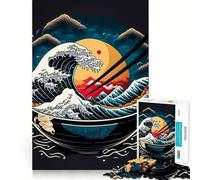 Puzzle da 1000 pezzi con tema Ramen giapponese e cibo al neon ideale per adolescenti gioco di logica e concentrazione per creare un'atmosfera rilassante e sicura un vero e proprio oggetto