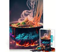 Puzzle da 1000 pezzi con tema Ramen giapponese, ideale per adulti Un gioco intelligente e divertente per tutta la famiglia Taglio preciso e raffinato Opera d'arte (38x52cm)
