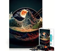 Puzzle da 1000 pezzi con tema Ramen giapponese per adulti e ragazzi, gioco di logica solido, silenzioso e divertente, taglio di precisione, Babbo Natale, scegli il tuo desiderio (50x75cm)
