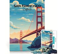 Puzzle da 1000 pezzi con tema San Francisco,perfetto per viaggi e incastri impeccabili Gioco di abilità e pensiero creativo per momenti di relax e divertimento Regalo di Natale (38x26cm)