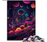 Puzzle da 1000 pezzi con tema Universo psichedelico, dimensioni 50x75cm, ideale per la coppia, perfetto come regalo di Natale, Capodanno e San Valentino.