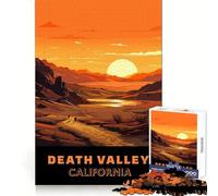 Puzzle da 1000 pezzi con tema "Viaggio nella Valle della Morte",incastro preciso,gioco creativo per la mente,momento di relax,scena natalizia (38x52cm)