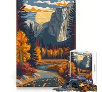 Puzzle da 1000 pezzi con tema Yosemite e California, per adulti, un gioco stimolante per la mente, rilassante e divertente, senza bordi irregolari Il regalo perfetto (38x26cm)