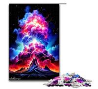 Puzzle da 1000 pezzi con tempesta di nubi vulcaniche per adulti adatto a coppie e adolescenti dai 14 anni in su 1000 pezzi (75x50 cm)