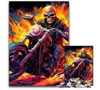 Puzzle da 1000 pezzi con teschio colorato per adulti, puzzle difficili per adulti, feste e decorazioni per la casa, 50x75CM/19,68x29,52 pollici