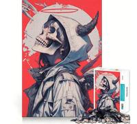 Puzzle da 1000 pezzi con teschio e angelo per adulti, gioco stimolante e divertente, taglio preciso, regalo speciale 50x75cm