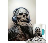 Puzzle da 1000 pezzi con teschio e canzone per adolescenti gioco interattivo educativo sfida e regalo per donne e uomini decorazione per la casa (dimensioni 38x26cm)