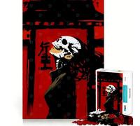 Puzzle da 1000 pezzi con teschio e maschera per adolescenti, ideale per stimolare la memoria, calmare la mente e creare un'opera d'arte da collezione 50x75cm